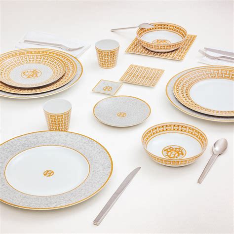 hermes china set|authentic Hermes flatware.